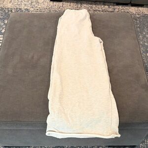 FP Movement by Free People Cream Wide Leg Sweat Pants